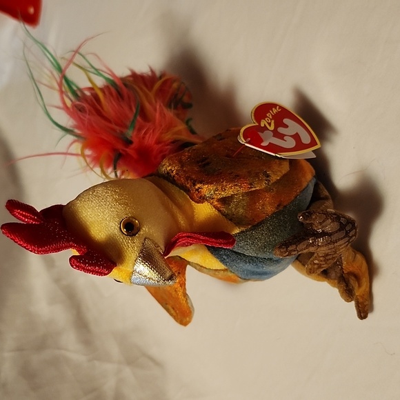 *5 for $20 TY Zodiac Beanie Baby Multi Color Rooster - Picture 2 of 6